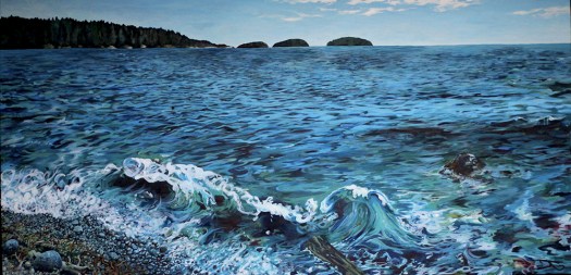 ocean painting full blur